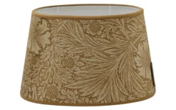 Marigold Velvet Oval Lampskärm 30cm Ochre William Morris