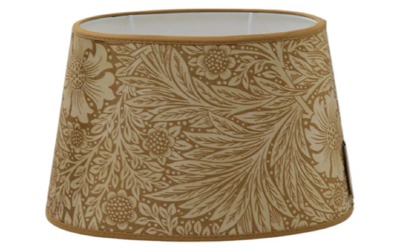 Marigold Velvet Oval Lampskärm 20cm Ochre William Morris