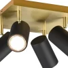 Marley Spotlight 4-delad GU10 svart/guld