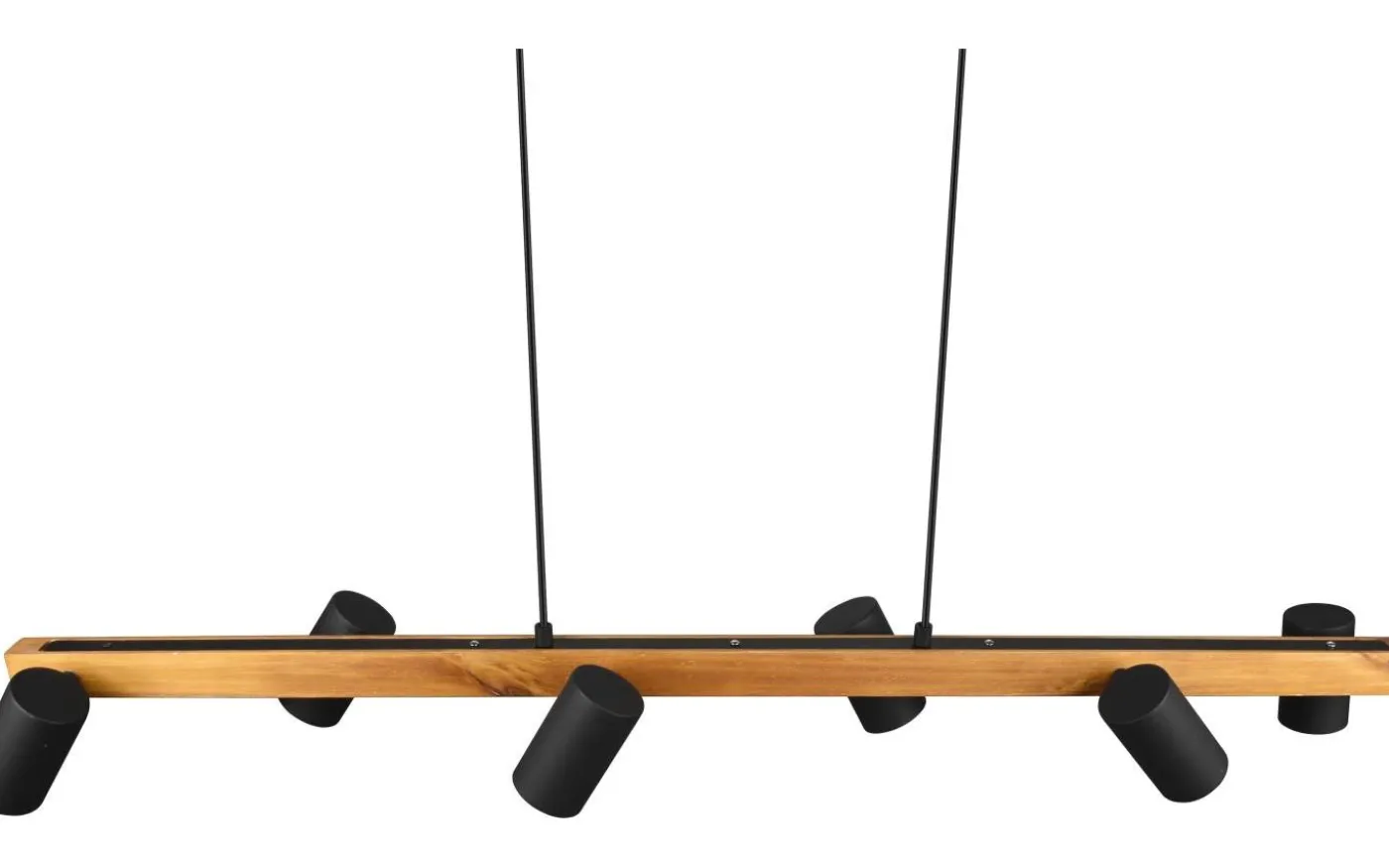 Marley Takpendel 6 st 115cm GU10 matt svart/trä