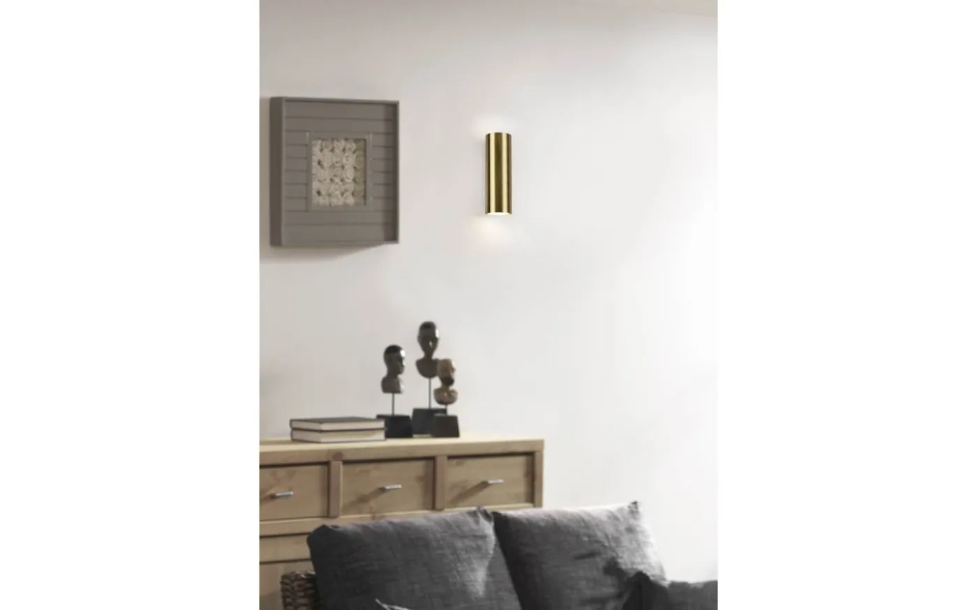 Marley Vägglampa 2xGU10 antikmässing
