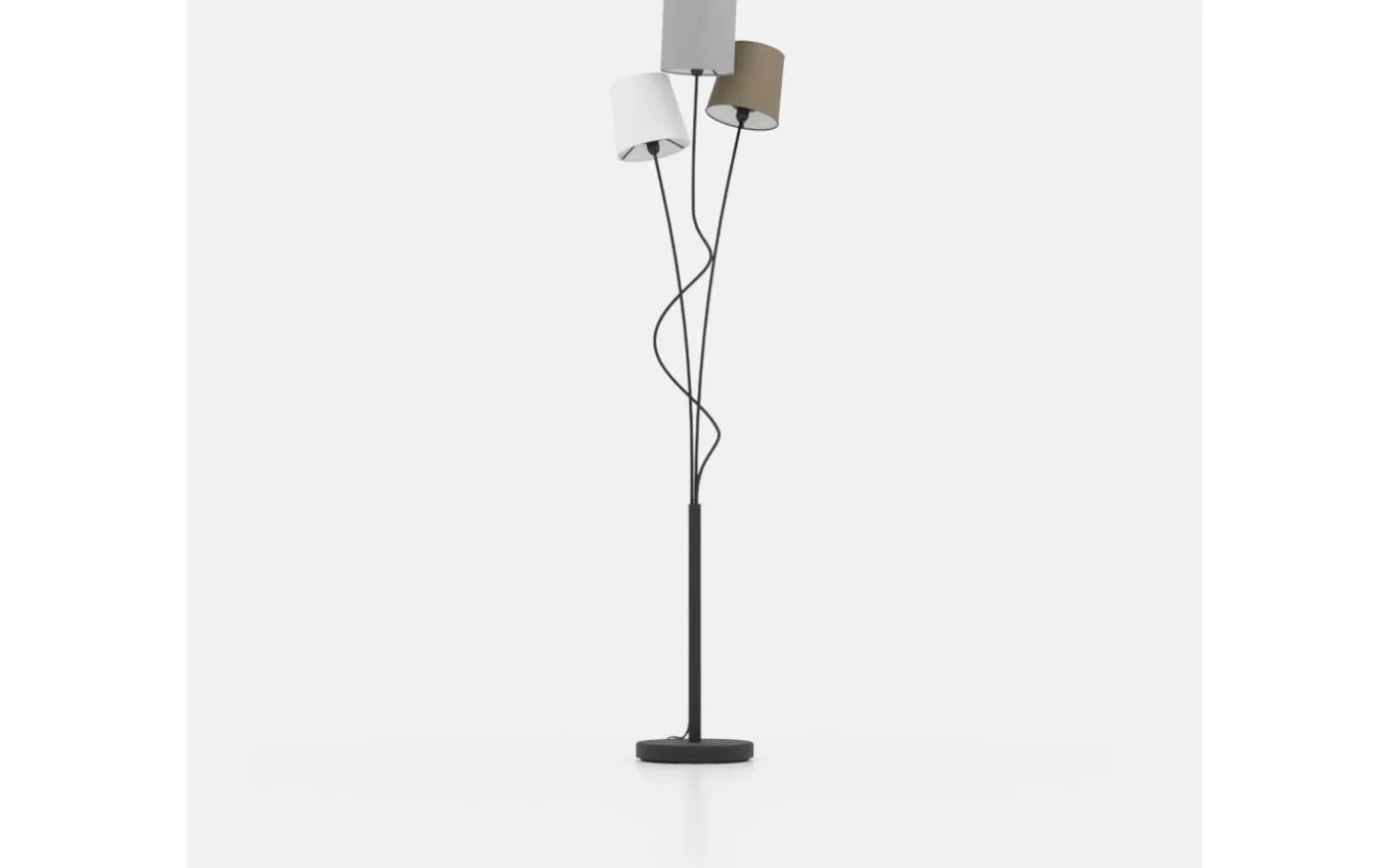 Maronda Golvlampa 152cm Svart/Vit/Brun