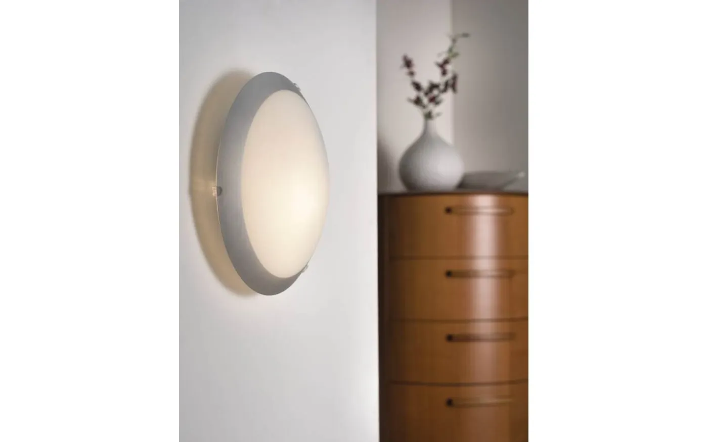 Mars Plafond 25cm Silver/Vit
