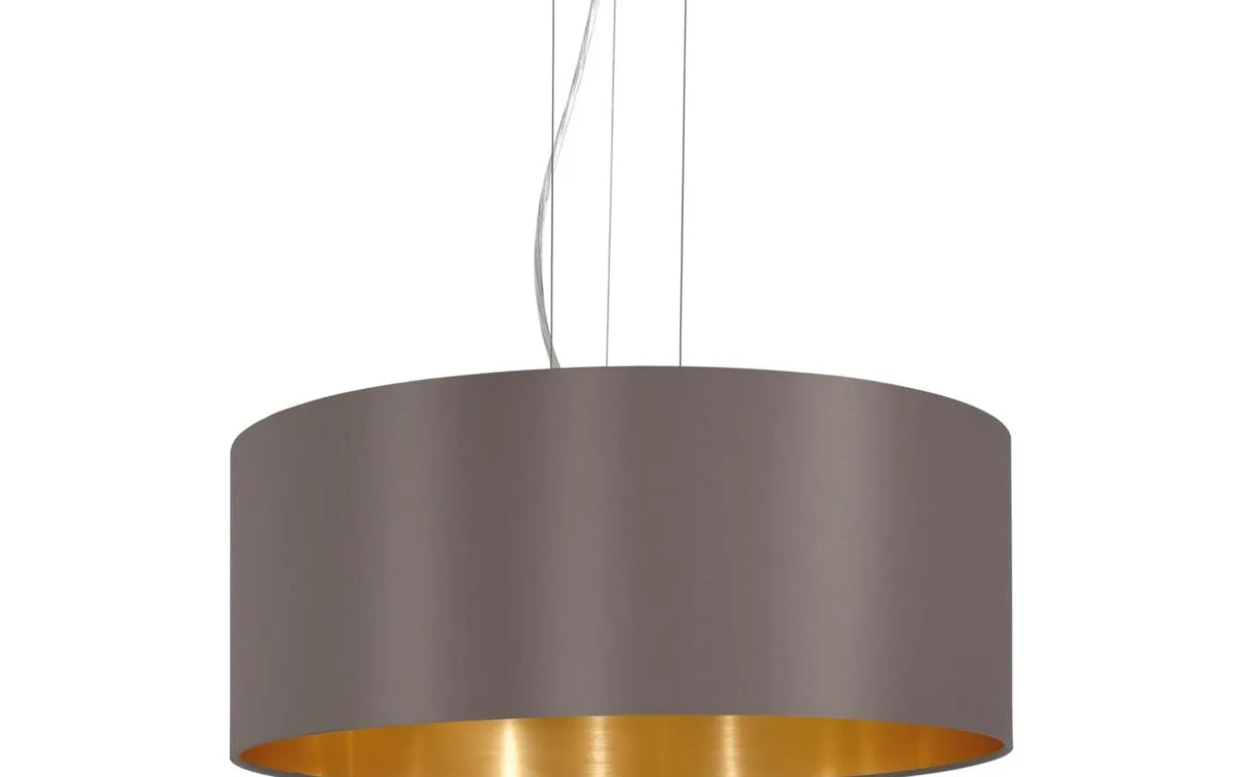 Maserlo Taklampa 53cm Cappuccino/Guld