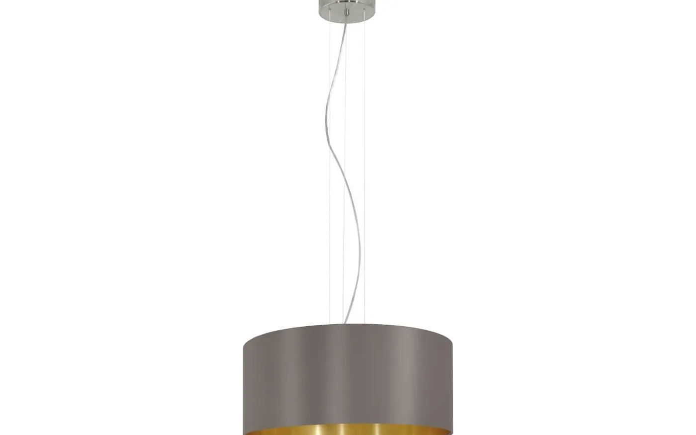 Maserlo Taklampa 53cm Cappuccino/Guld