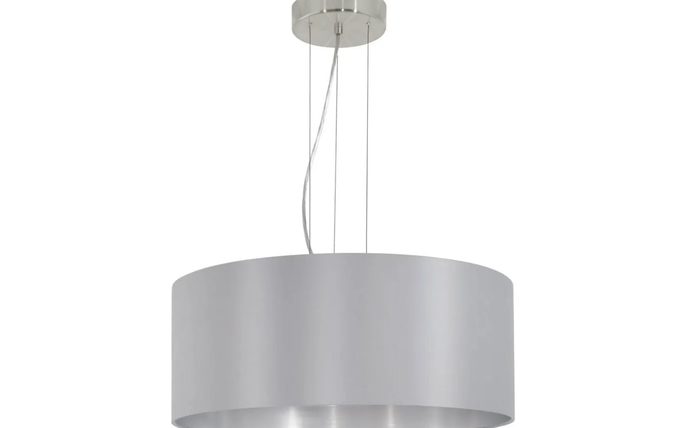 Maserlo Taklampa 53cm Grå/Silver