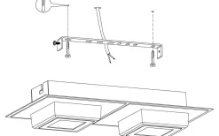 Masiano Tak/Vägglampa 25cm LED 3000K 6,6W Svart