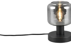 Mataro Bordslampa E14 matt svart/rökfärgad