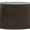 Matrix Oval Lampskärm 30cm Marron