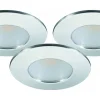 MD-231 Downlight 3000K 3x5W, Krom 230V IP44, 3-Pack