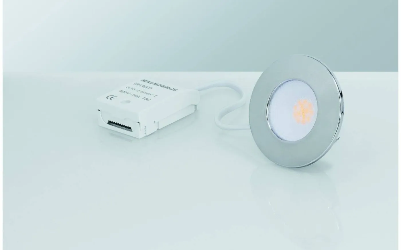 MD-231 Downlight 3000K 3x5W, Krom 230V IP44, 3-Pack