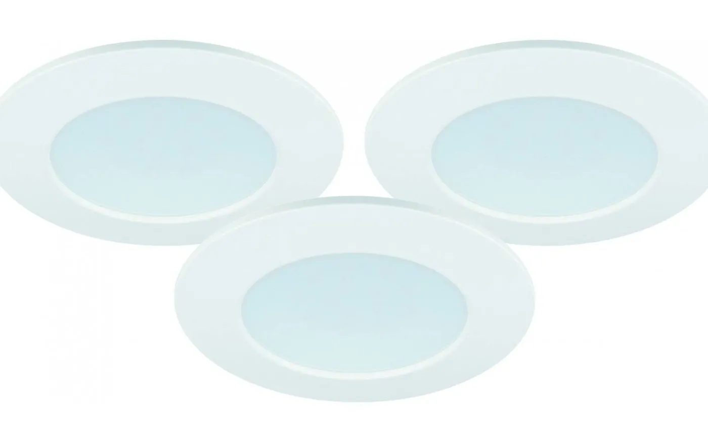 MD-232 Downlight 3000K 3x10W Vit 230V IP44 3-Pack