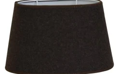 Melton Ull Oval Lampskärm 25cm Brun