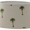 Menara Oval Lampskärm 25cm Olive by Clark & Clark