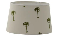 Menara Oval Lampskärm 20cm Olive by Clark & Clark
