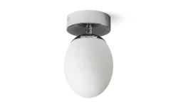Meringue Plafond 11cm Opal/Krom IP44