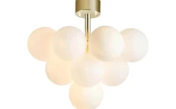 Merlot Plafond 56cm Mässing/Opal