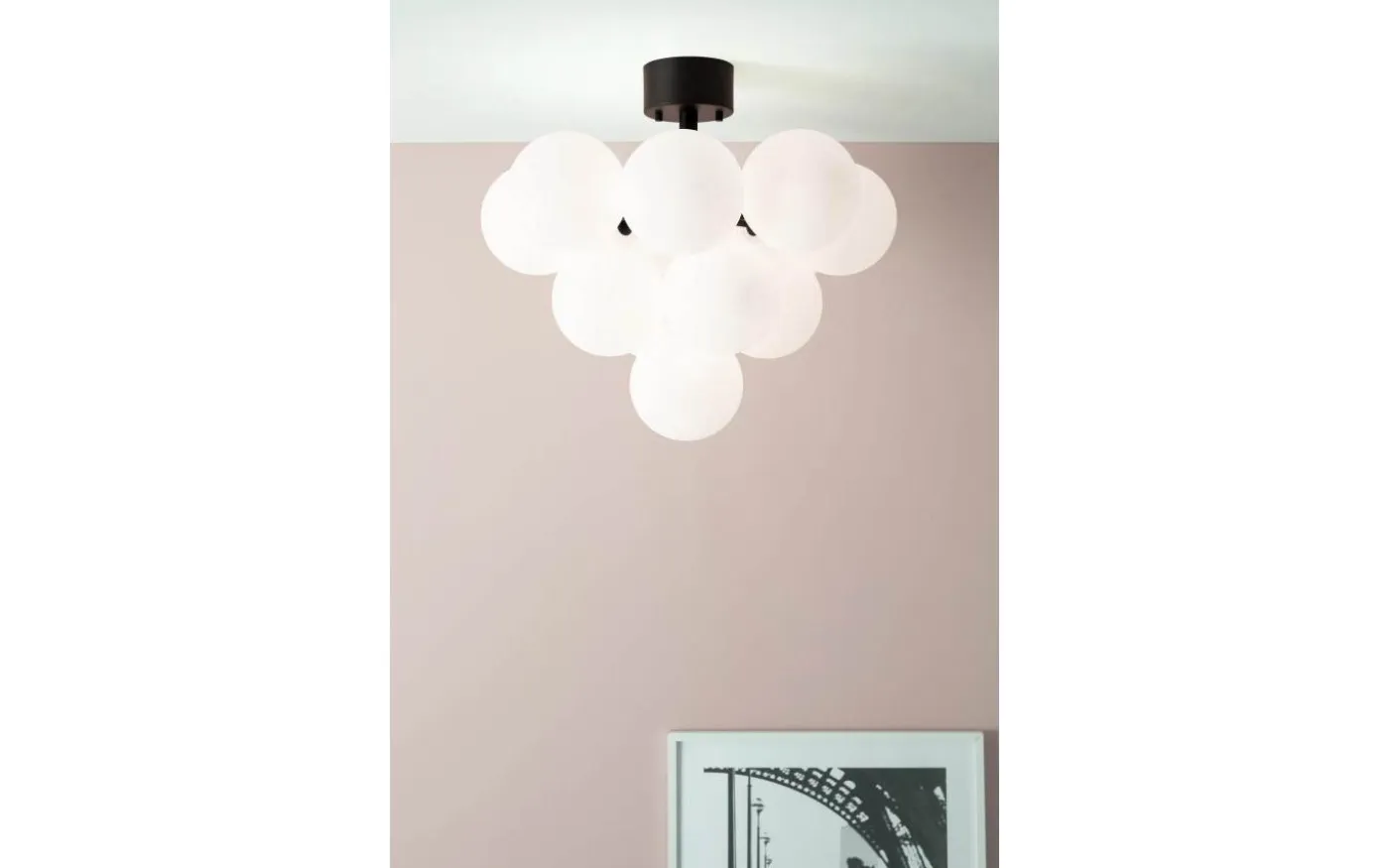 Merlot Plafond 56cm Svart/Opal