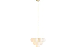 Merlot Taklampa Mässing/Opal 56cm