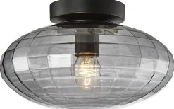 Mesh Plafond Ø28cm Svart/Smoke