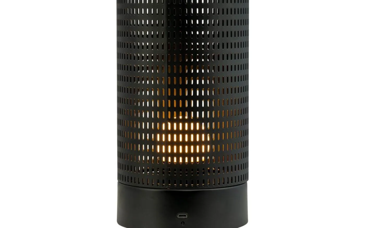 Mesh Uppladdningsbar Lykta 20cm LED 2700K Svart/Mässing