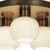 Messina Plafond 28cm Matt Mässing/Opal IP44