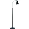 Metall Golvlampa 140cm Svart/krom