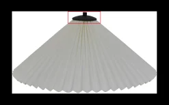 Metallbricka till Plisserad Lampskärm Ø40cm och Ø50cm Svart