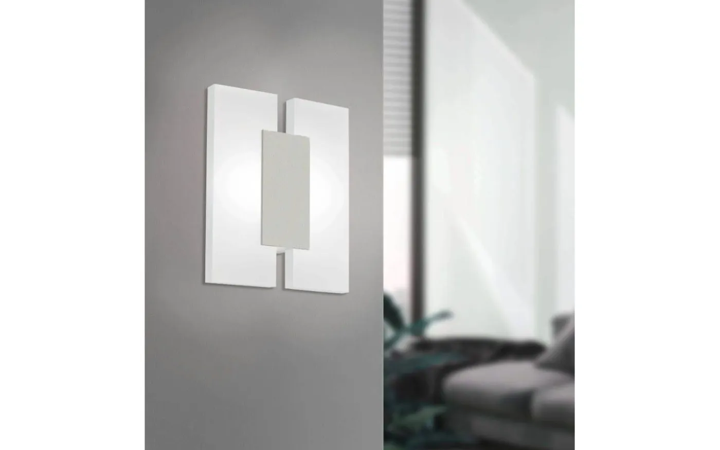 Metrass Vägglampa LED 3000K 4,5W Nickel