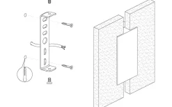 Metrass Vägglampa LED 3000K 4,5W Vit