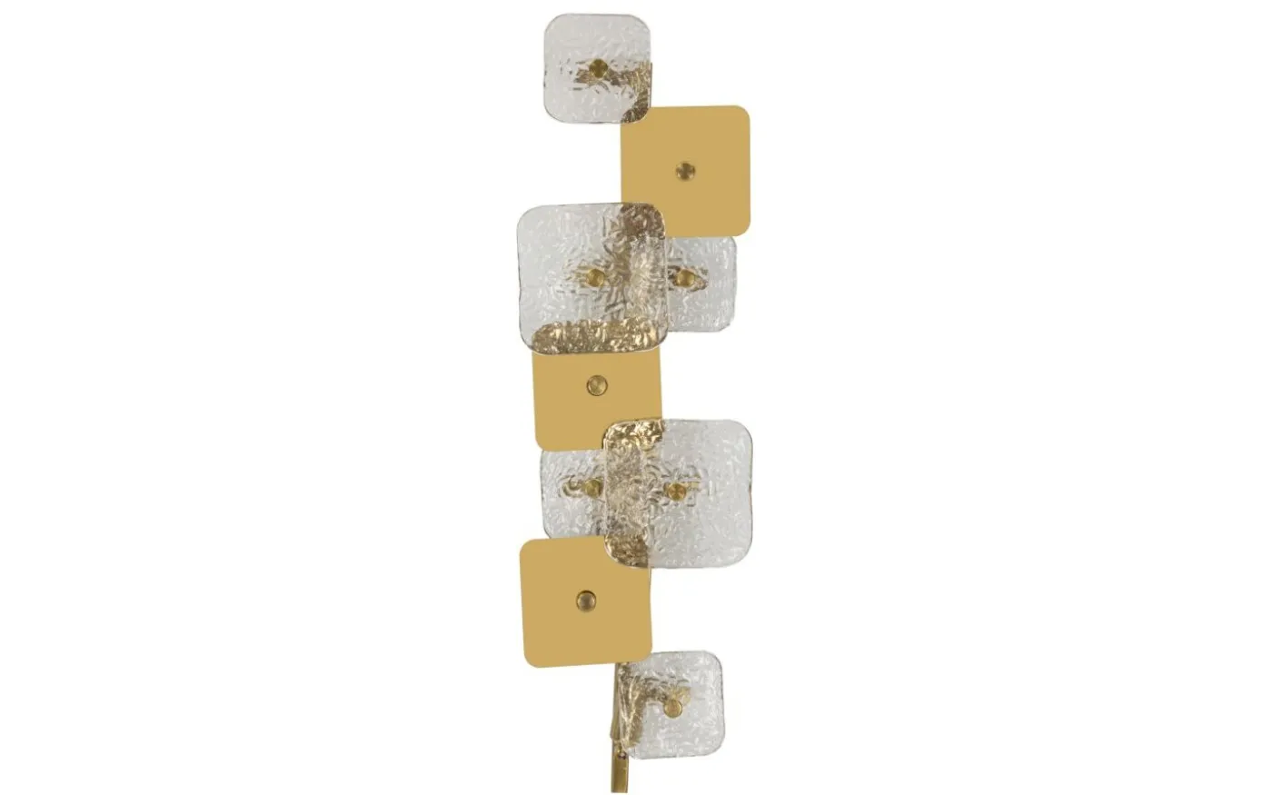 Metro Vägglampa Glas 76cm Guld