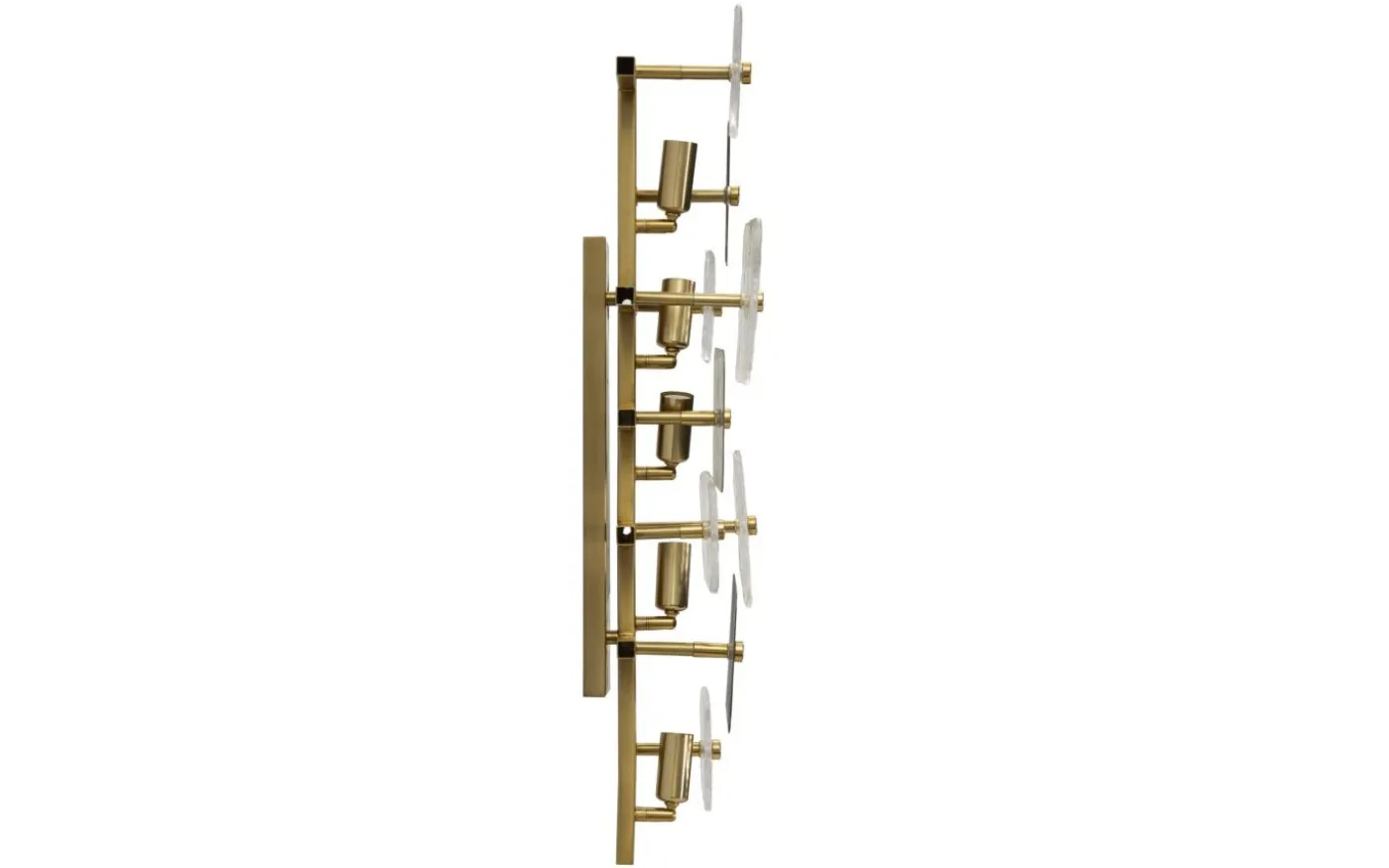 Metro Vägglampa Glas 76cm Guld