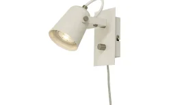 Metz Vägglampa Vit/Stål