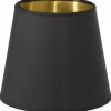 Mia Lampskärm Ø17cm Svart/Guld