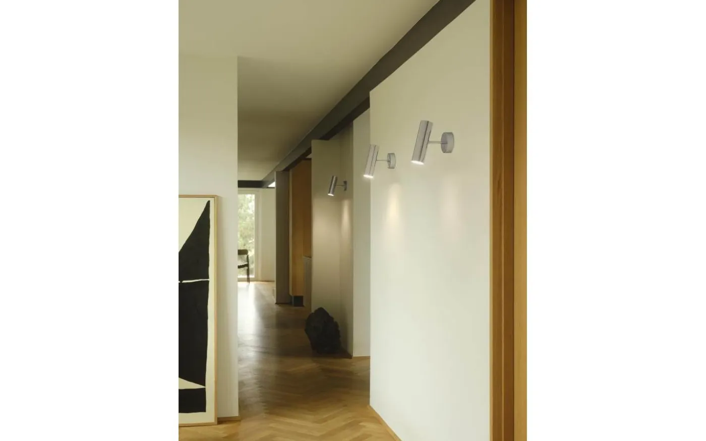 MIB Vägglampa Krom