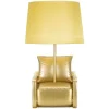 Midcentury Bordslampa 46cm Gul