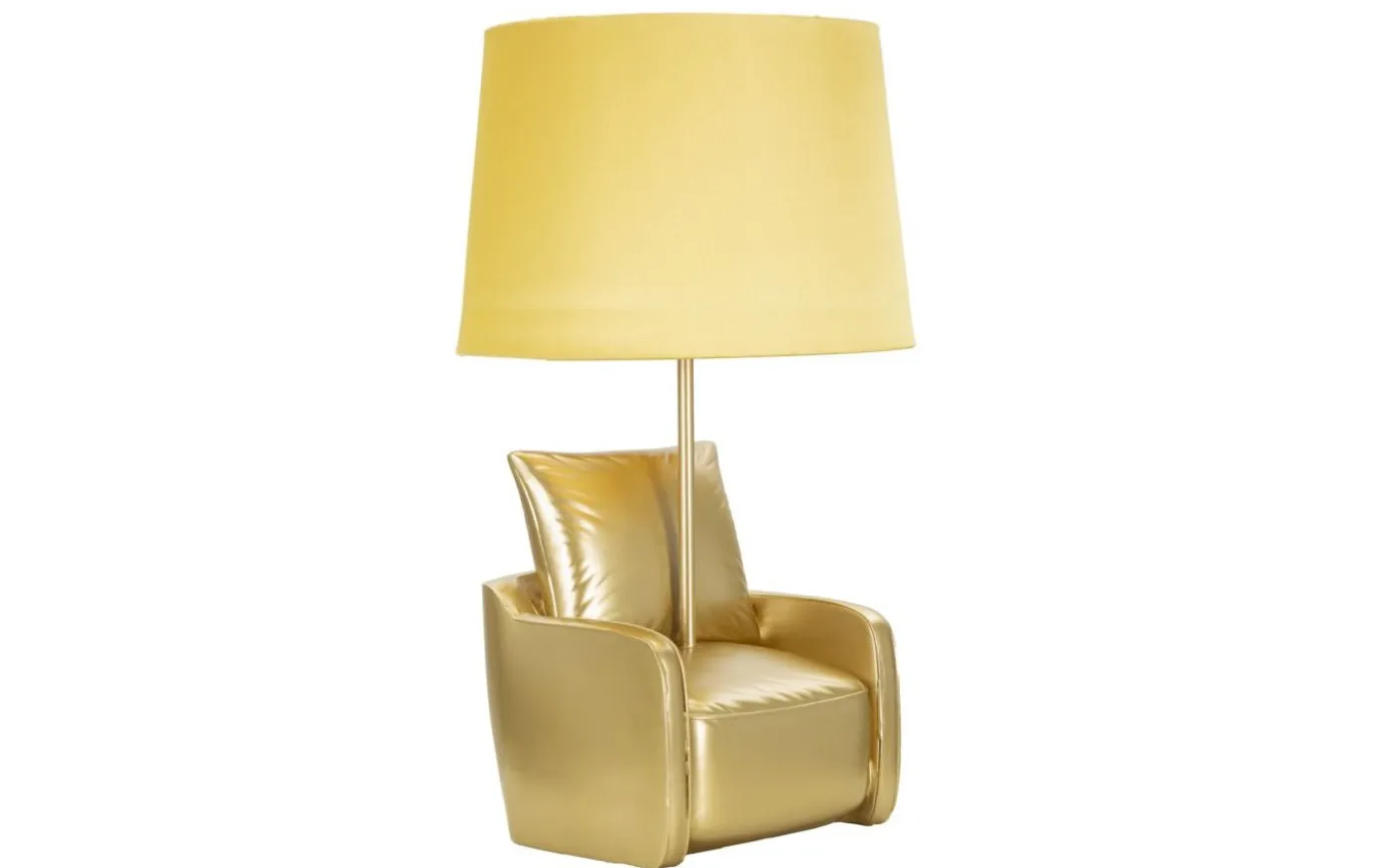 Midcentury Bordslampa 46cm Gul