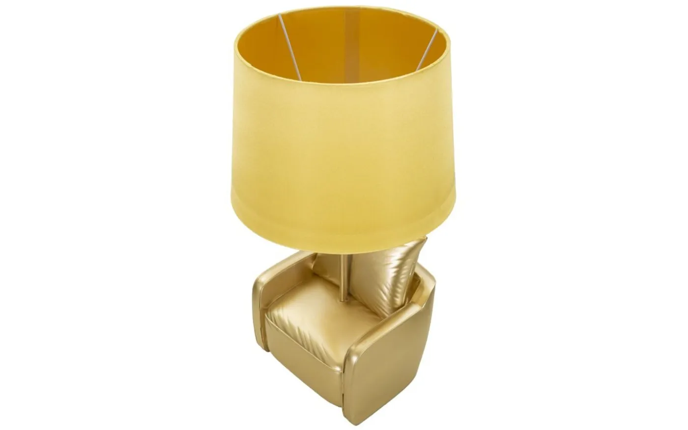 Midcentury Bordslampa 46cm Gul