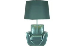 Midcentury Bordslampa 43cm Turkos