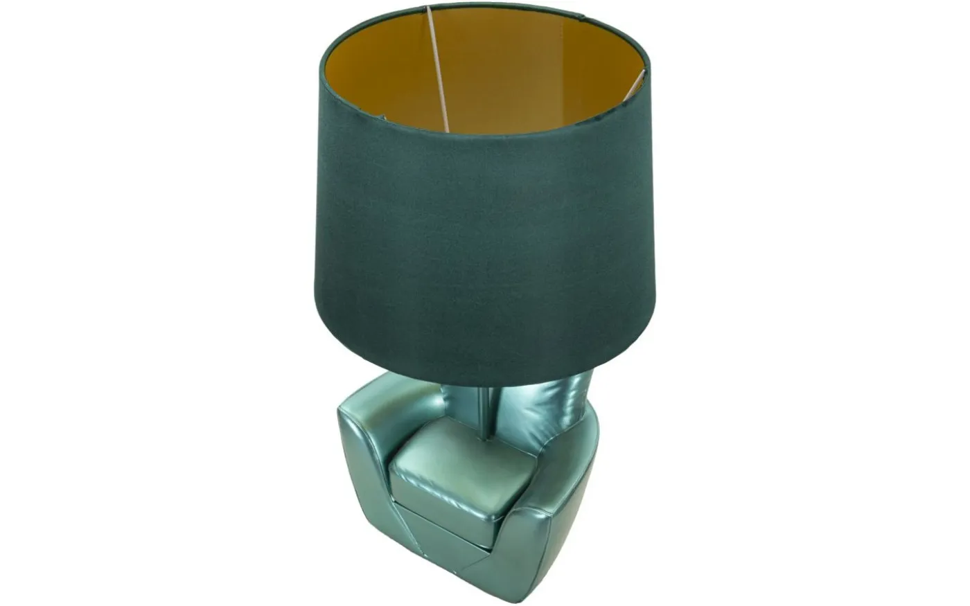 Midcentury Bordslampa 43cm Turkos