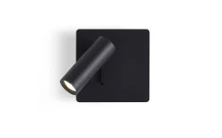 Mig Vägglampa LED 3W 3000K Svart