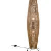 Miki Golvlampa 2xE27 brun/pappersgarn