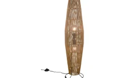 Miki Golvlampa 2xE27 brun/pappersgarn