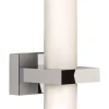 Milazzo Vägglampa Krom/Opalvit IP44