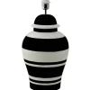 Ming Lampfot 51cm Black Stripe