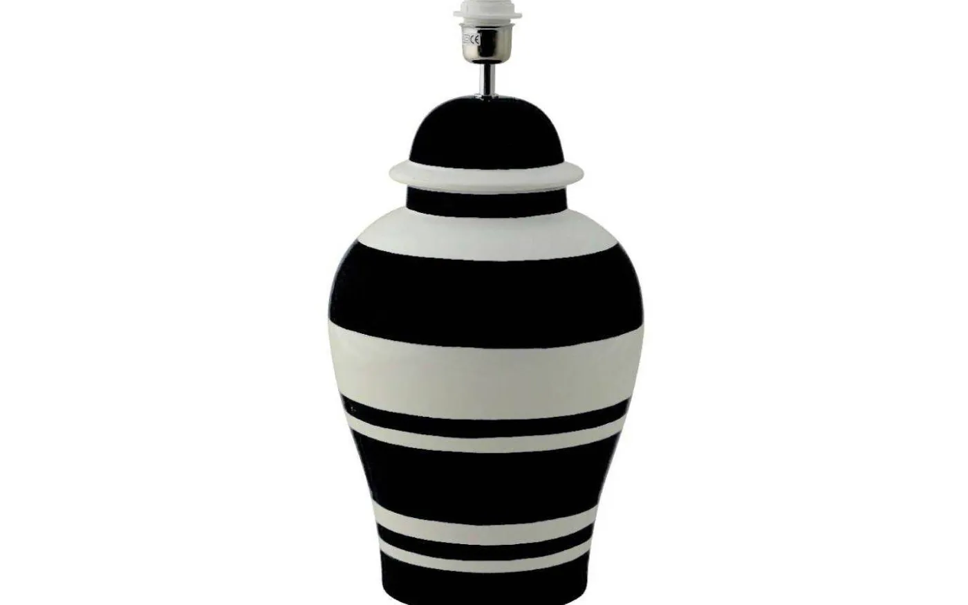 Ming Lampfot 51cm Black Stripe