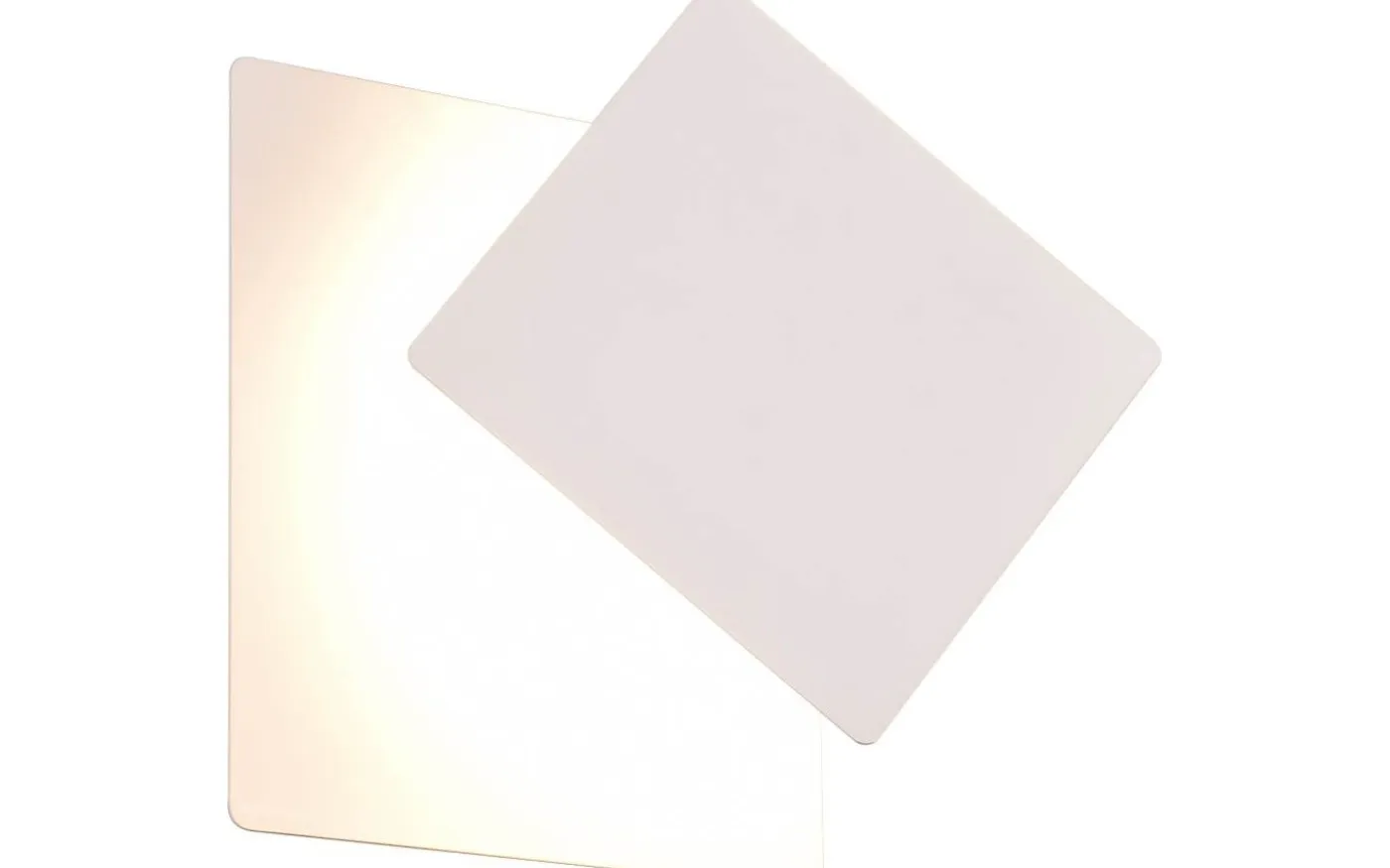 Mio Vägglampa LED fyrkantig matt vit