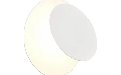 Mio Vägglampa LED rund matt vit