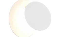 Mio Vägglampa LED rund matt vit