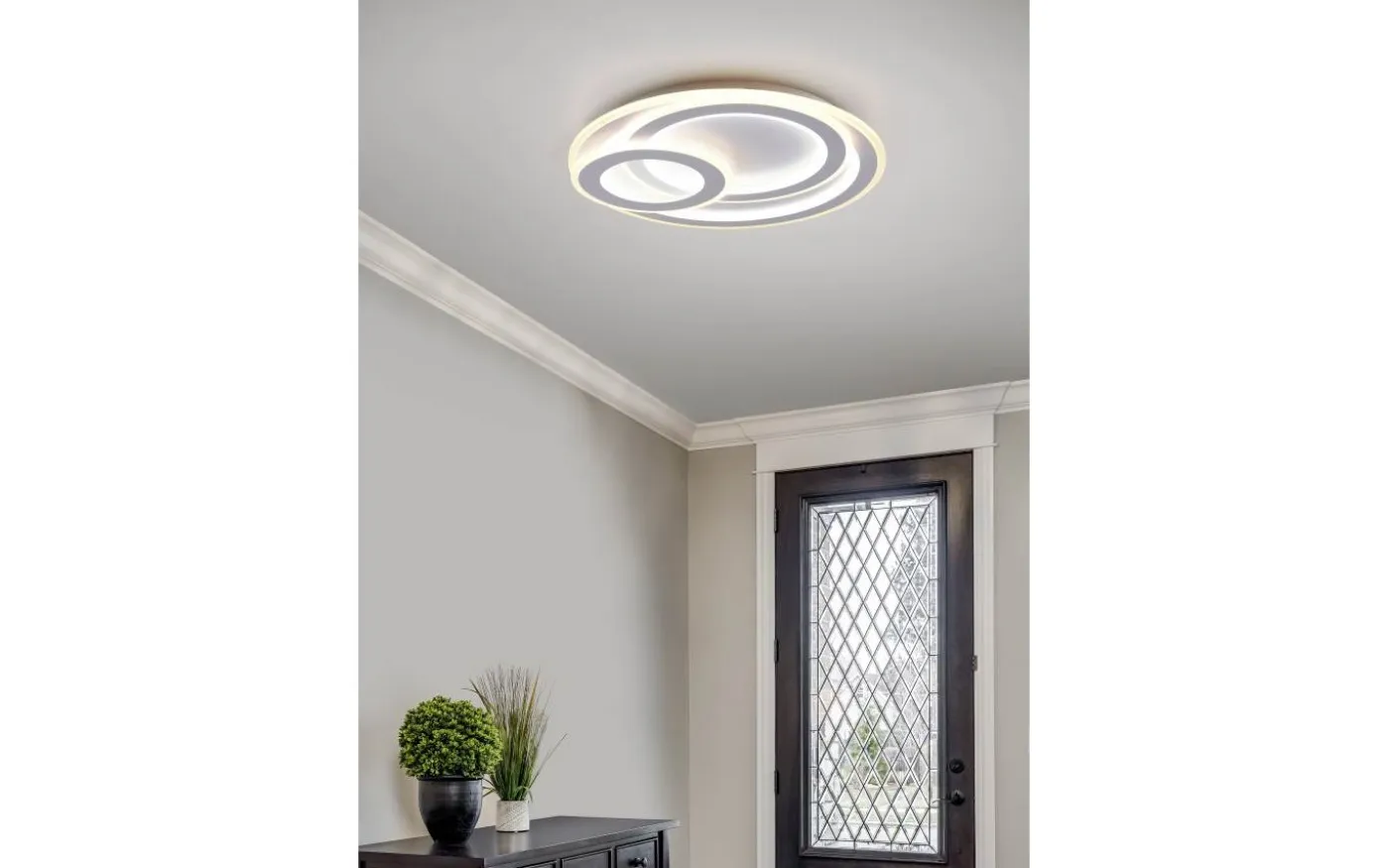 Mita Plafond LED 51cm rund mattvit